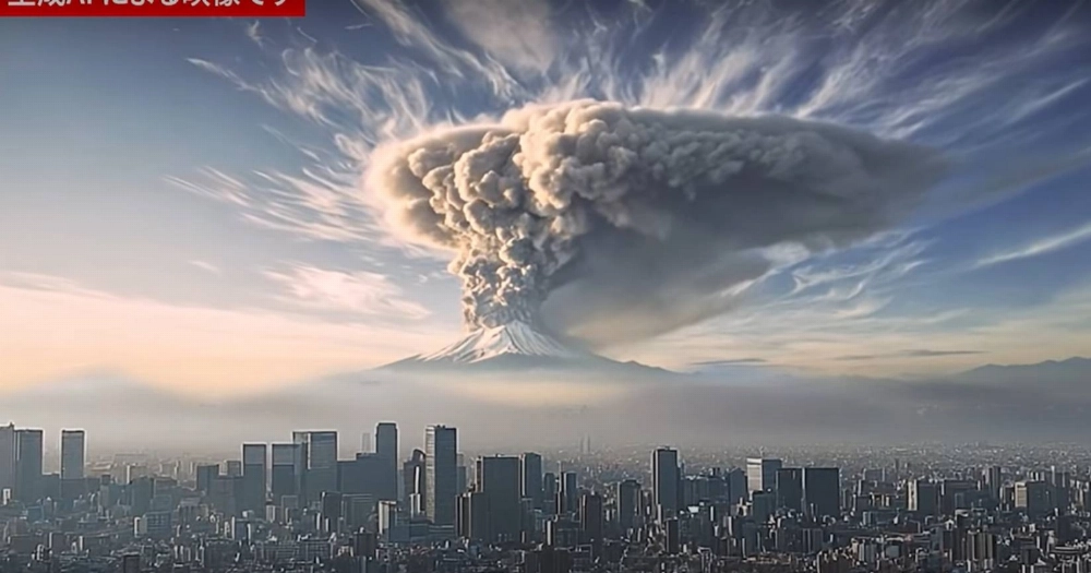 Tokyo Unveils AI-Generated Video Simulating Mount Fuji Eruption