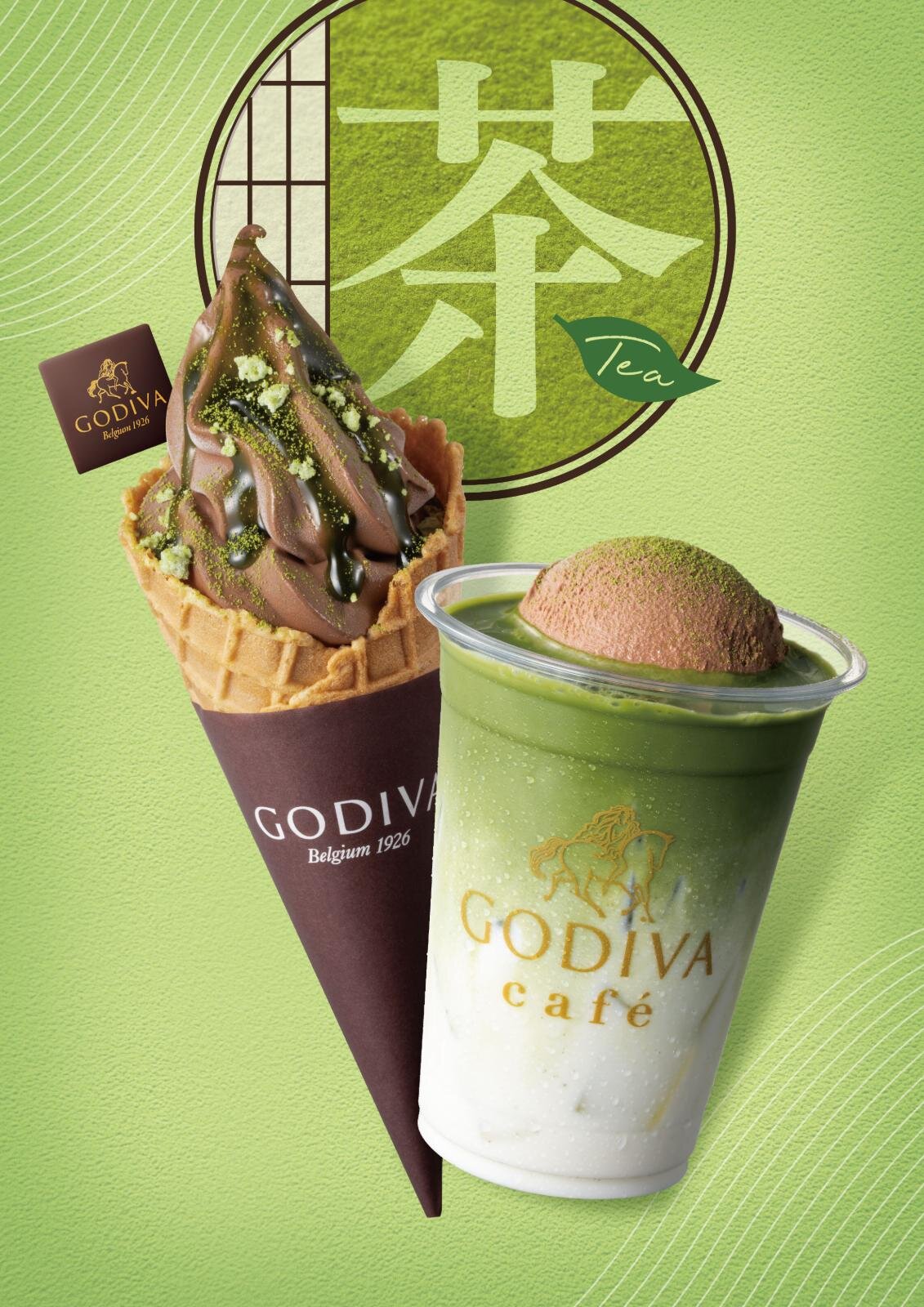 GODIVA Café Opens First Stand-type Takeout Shop at Narita Offering Matcha × Chocolate Drinks